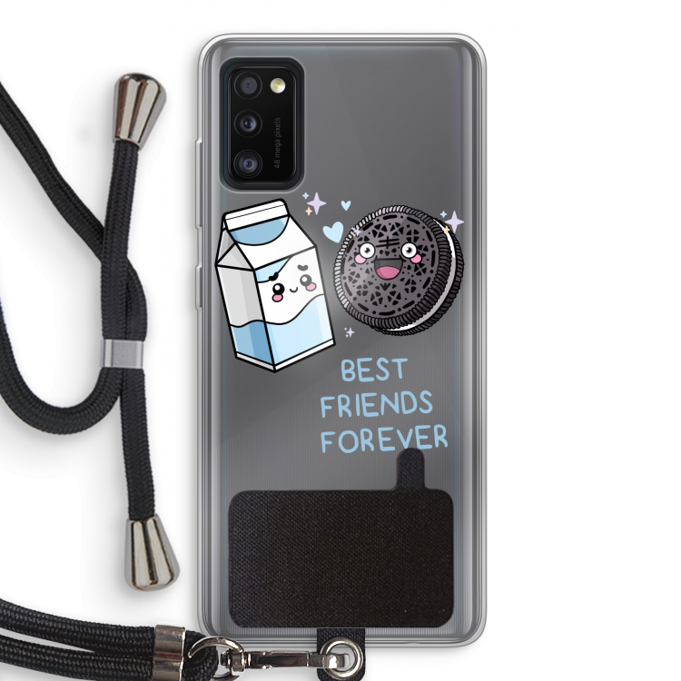 Best Friend Forever: Samsung Galaxy A41 Transparant Hoesje met koord