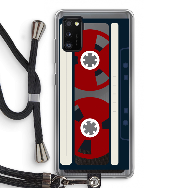 Here's your tape: Samsung Galaxy A41 Transparant Hoesje met koord