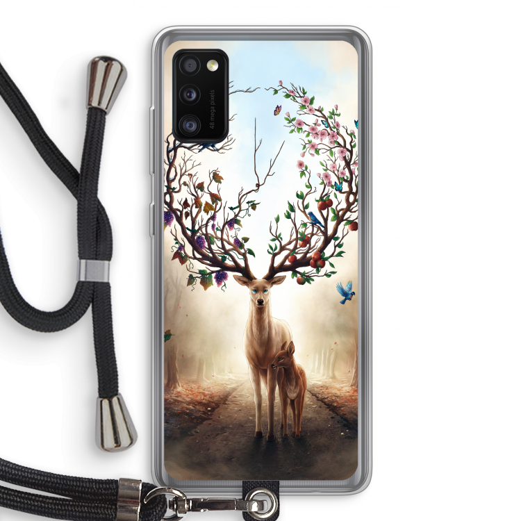 Seasons Change: Samsung Galaxy A41 Transparant Hoesje met koord