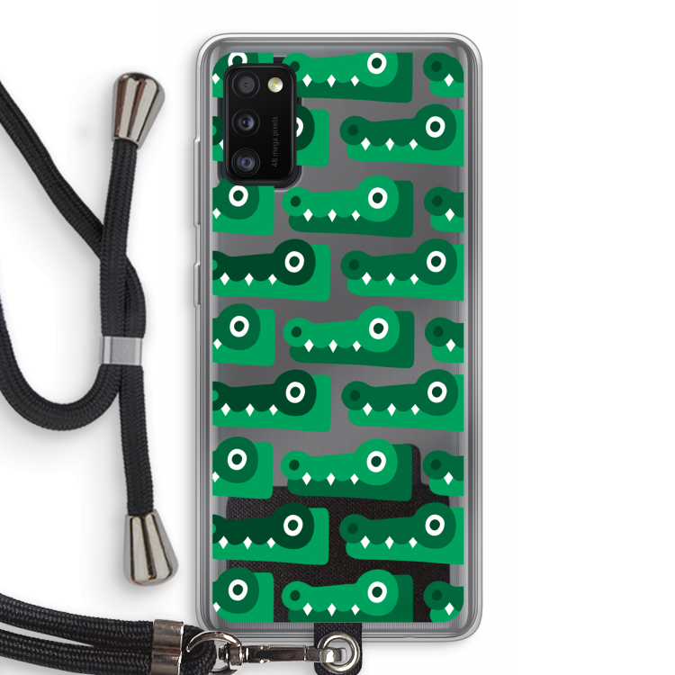 Crocs: Samsung Galaxy A41 Transparant Hoesje met koord