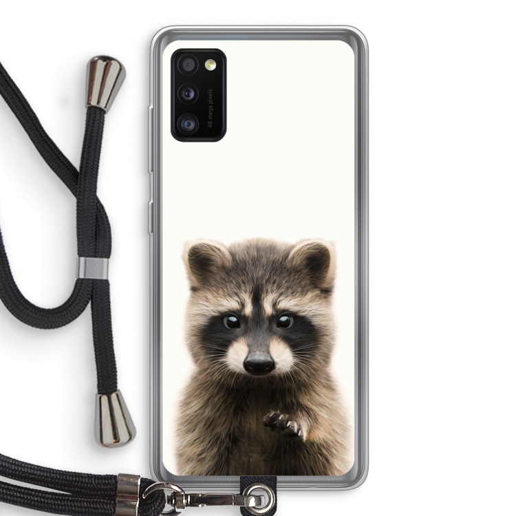 Rocco: Samsung Galaxy A41 Transparant Hoesje met koord