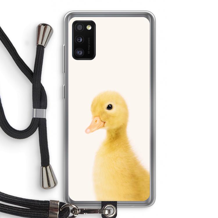 Duke: Samsung Galaxy A41 Transparant Hoesje met koord