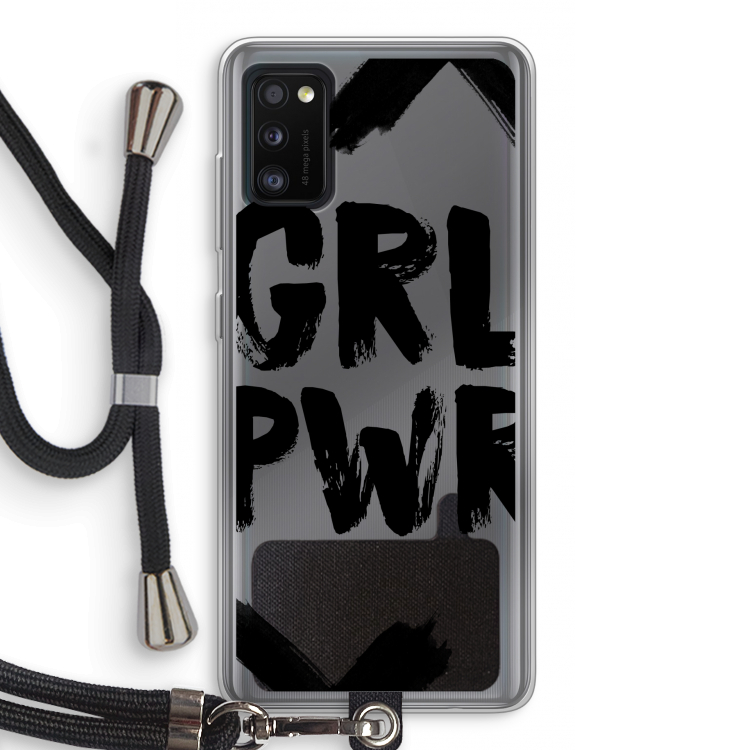 Girl Power #2: Samsung Galaxy A41 Transparant Hoesje met koord