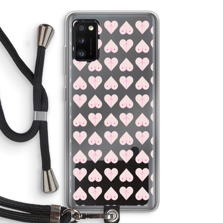 Ass 'n Titties: Samsung Galaxy A41 Transparant Hoesje met koord