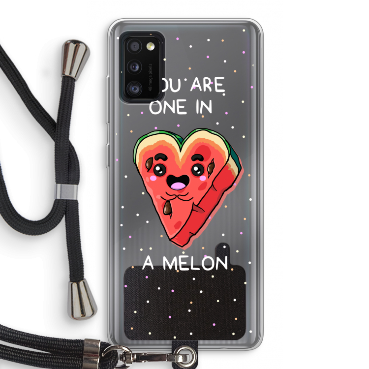 One In A Melon: Samsung Galaxy A41 Transparant Hoesje met koord