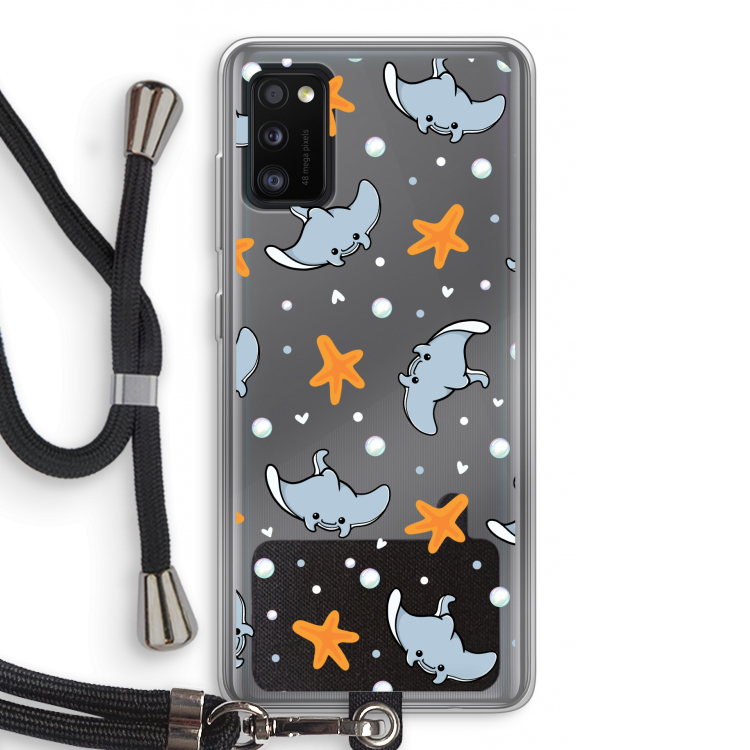 Manta: Samsung Galaxy A41 Transparant Hoesje met koord