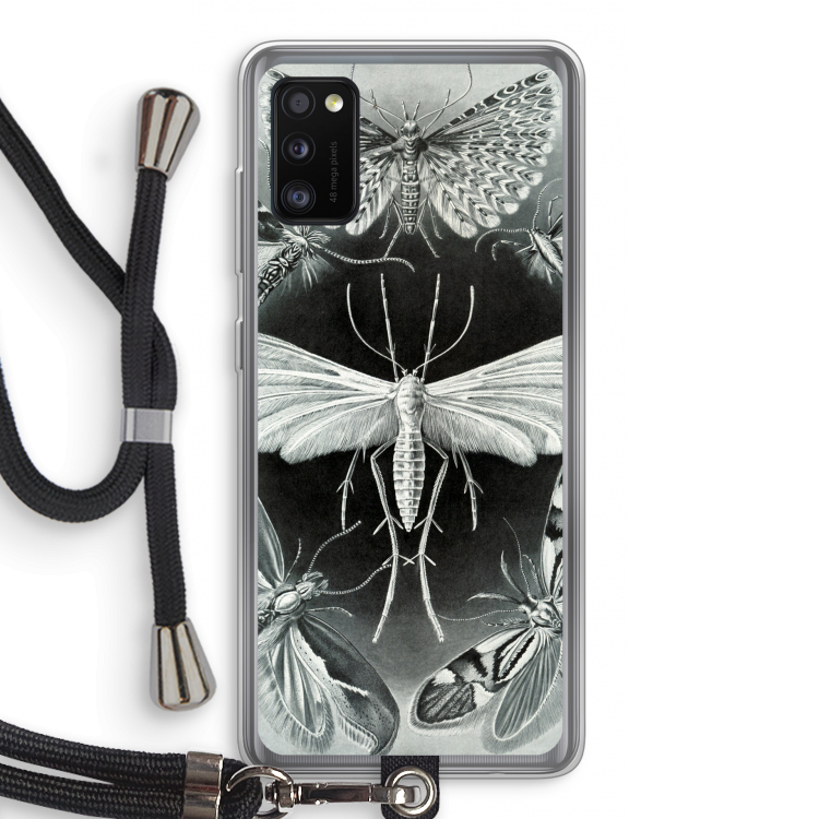 Haeckel Tineida: Samsung Galaxy A41 Transparant Hoesje met koord