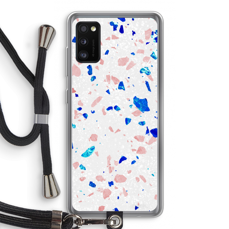 Terrazzo N°6: Samsung Galaxy A41 Transparant Hoesje met koord