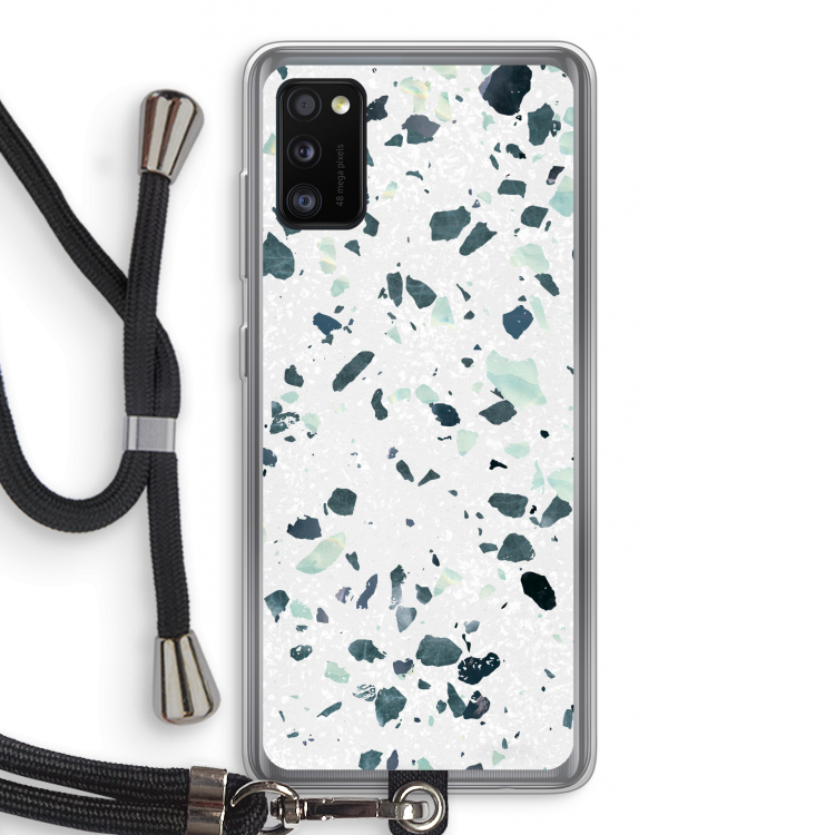 Terrazzo N°2: Samsung Galaxy A41 Transparant Hoesje met koord