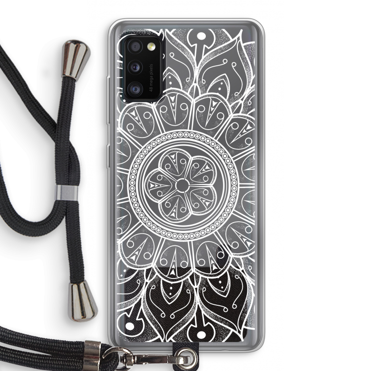 Roses Are Red: Samsung Galaxy A41 Transparant Hoesje met koord