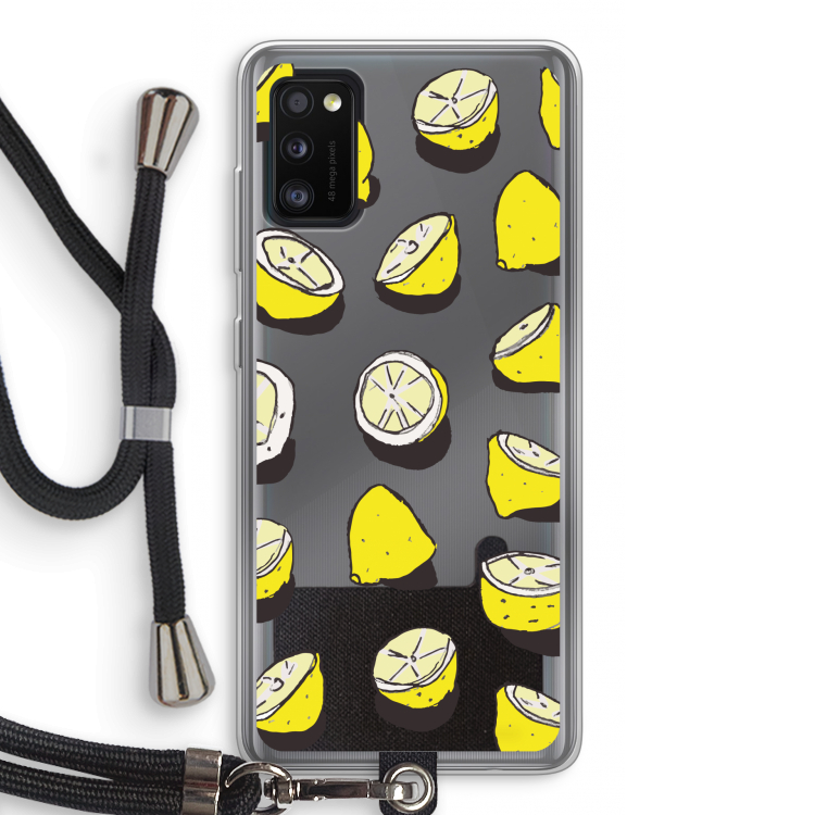 When Life Gives You Lemons...: Samsung Galaxy A41 Transparant Hoesje met koord