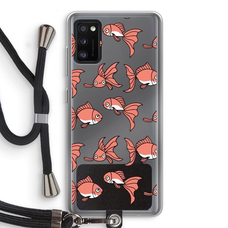 Blub: Samsung Galaxy A41 Transparant Hoesje met koord