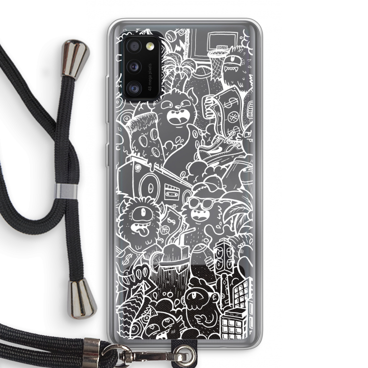 Vexx City #2: Samsung Galaxy A41 Transparant Hoesje met koord