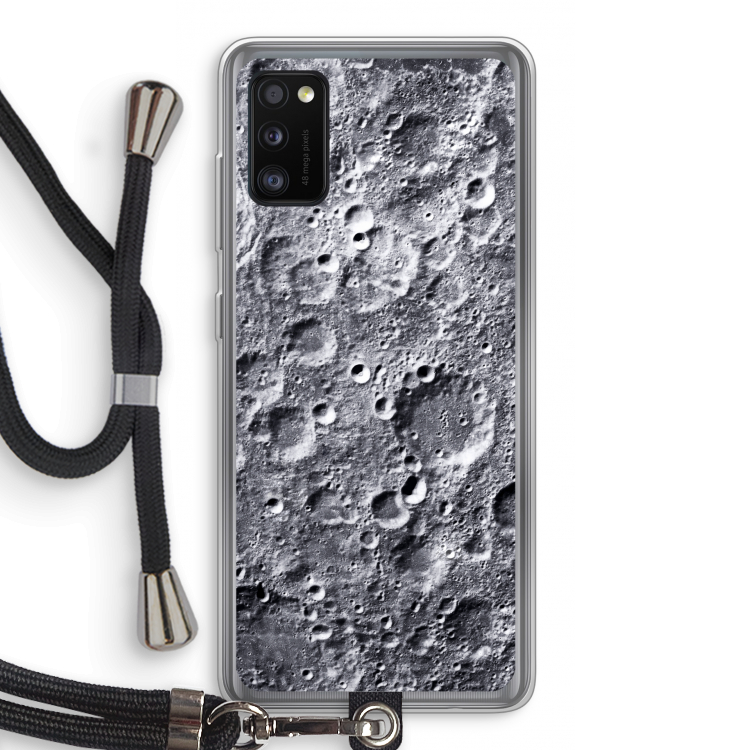 Maanlandschap: Samsung Galaxy A41 Transparant Hoesje met koord