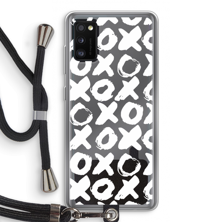 XOXO: Samsung Galaxy A41 Transparant Hoesje met koord