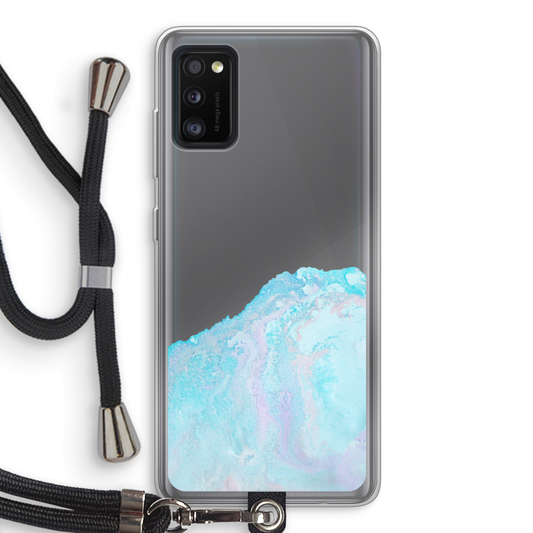 Fantasie pastel: Samsung Galaxy A41 Transparant Hoesje met koord