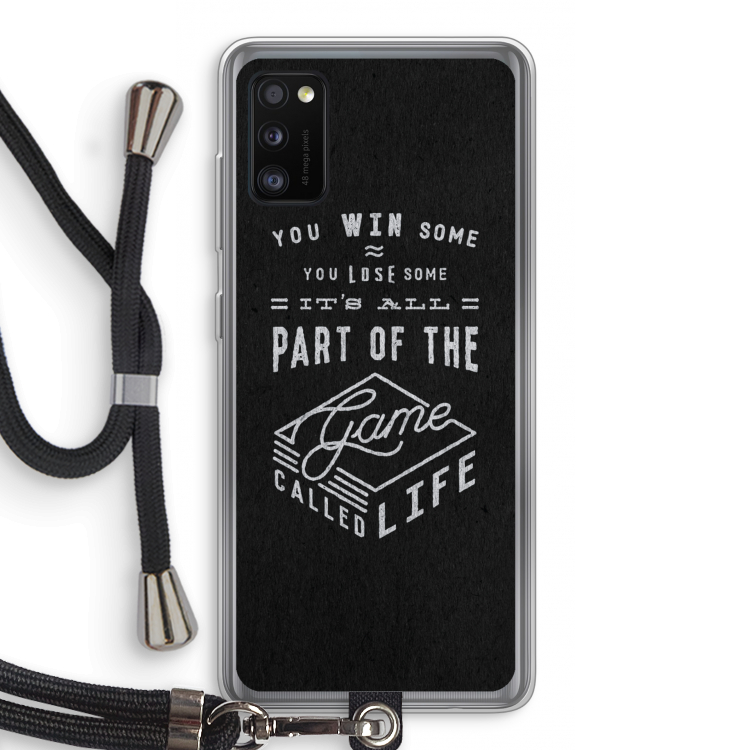 Life: Samsung Galaxy A41 Transparant Hoesje met koord