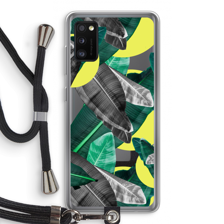 Fantasie jungle: Samsung Galaxy A41 Transparant Hoesje met koord