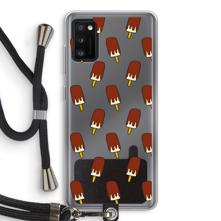 Yummy: Samsung Galaxy A41 Transparant Hoesje met koord