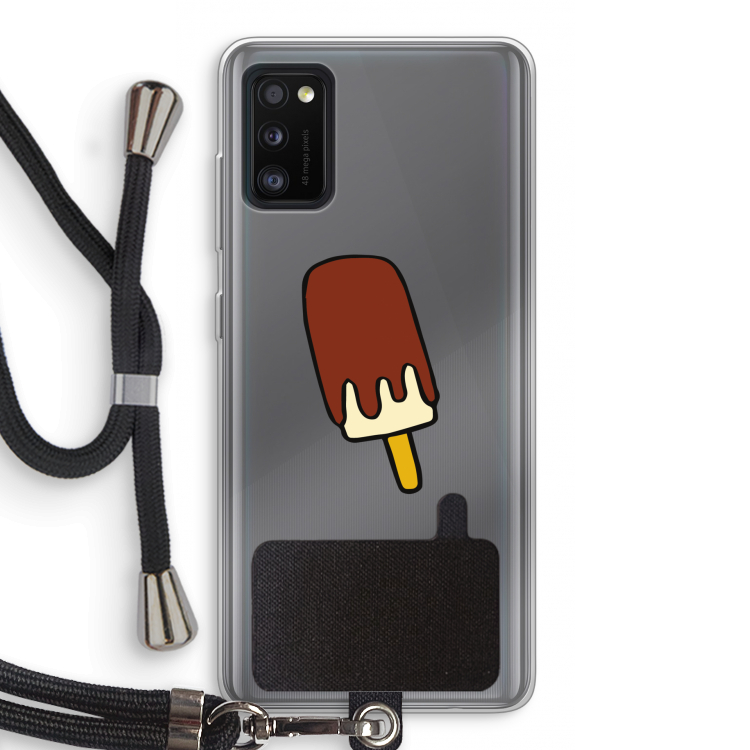 Frisco: Samsung Galaxy A41 Transparant Hoesje met koord