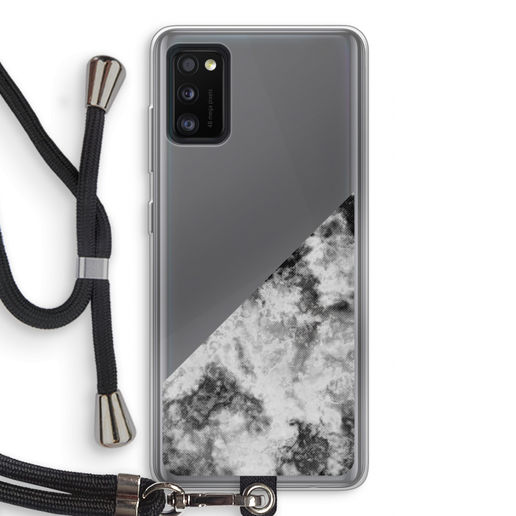 Onweer: Samsung Galaxy A41 Transparant Hoesje met koord