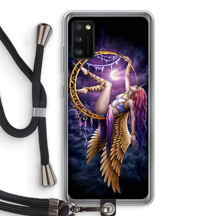 Aerial Angel: Samsung Galaxy A41 Transparant Hoesje met koord