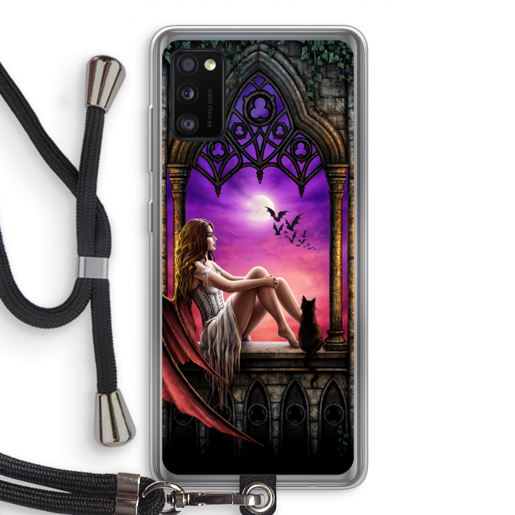 Kinderen van de nacht: Samsung Galaxy A41 Transparant Hoesje met koord
