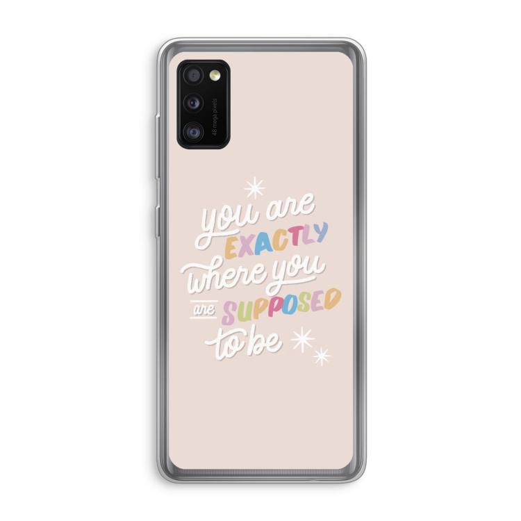 Right Place: Samsung Galaxy A41 Transparant Hoesje