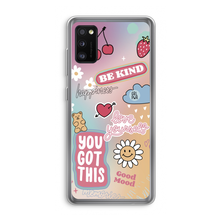 Positivity: Samsung Galaxy A41 Transparant Hoesje