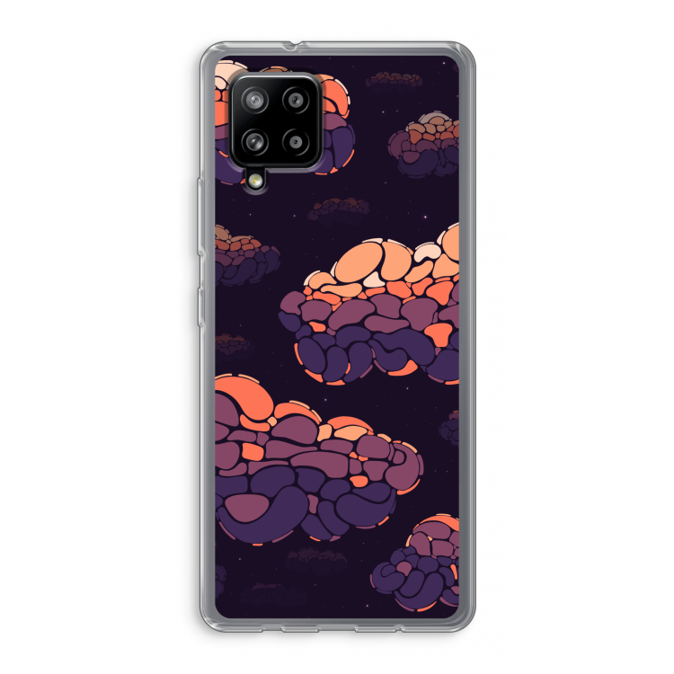 Patroon Wolken: Samsung Galaxy A42 5G Transparant Hoesje