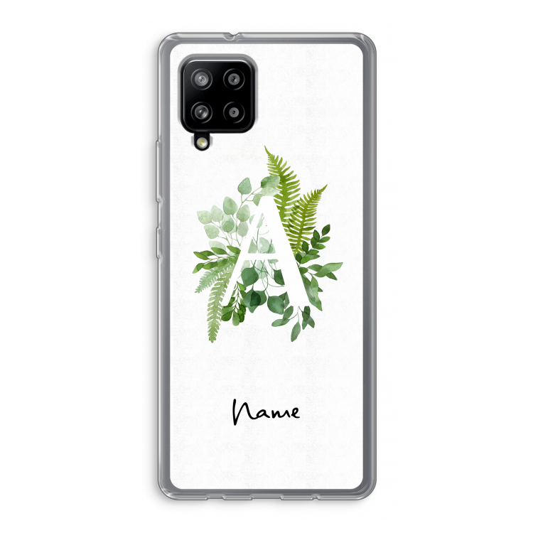 Green Brush: Samsung Galaxy A42 5G Transparant Hoesje
