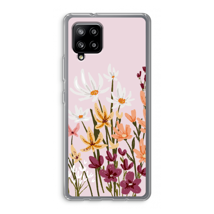 Painted wildflowers: Samsung Galaxy A42 5G Transparant Hoesje