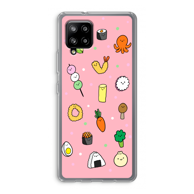 Happy bento friends: Samsung Galaxy A42 5G Transparant Hoesje