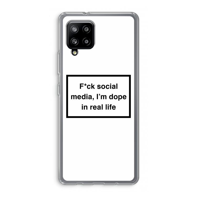 I'm dope: Samsung Galaxy A42 5G Transparant Hoesje