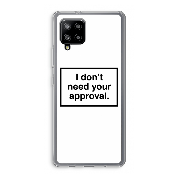 Don't need approval: Samsung Galaxy A42 5G Transparant Hoesje