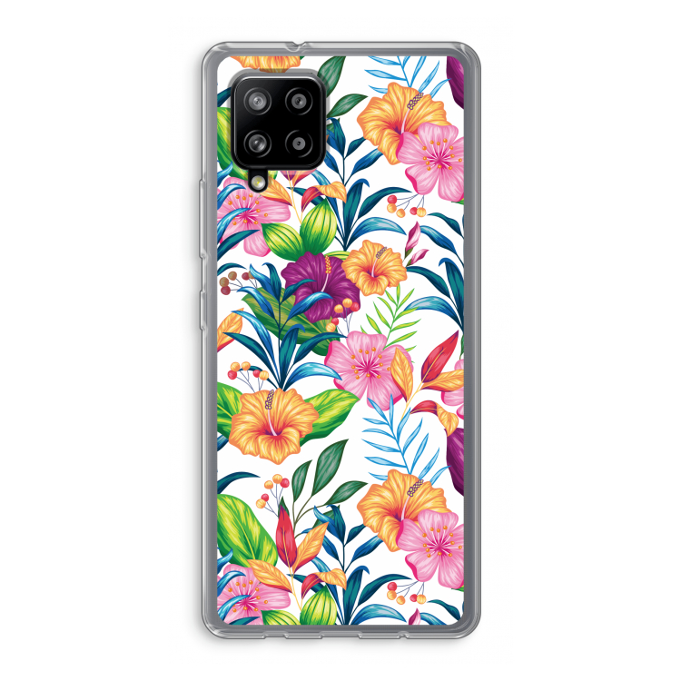 Tropisch 2: Samsung Galaxy A42 5G Transparant Hoesje