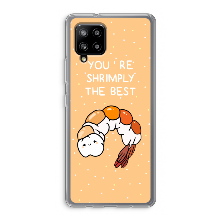 You're Shrimply The Best: Samsung Galaxy A42 5G Transparant Hoesje