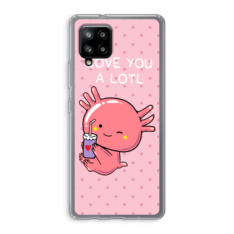 Love You A Lotl: Samsung Galaxy A42 5G Transparant Hoesje