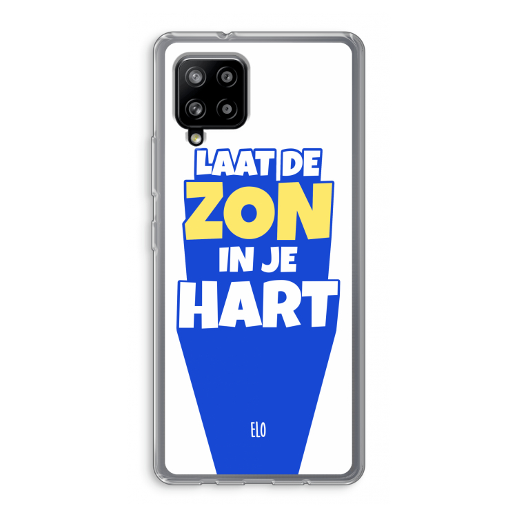 Laat de zon in je hart: Samsung Galaxy A42 5G Transparant Hoesje