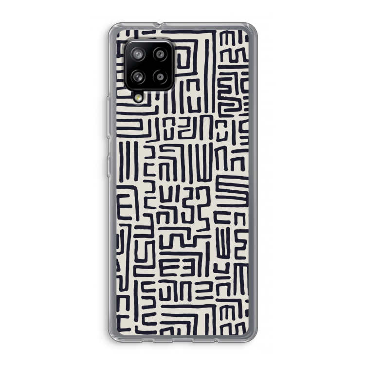 Moroccan Print: Samsung Galaxy A42 5G Transparant Hoesje