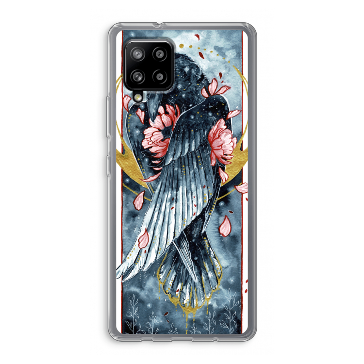 Golden Raven: Samsung Galaxy A42 5G Transparant Hoesje
