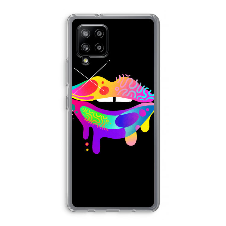 Lip Palette: Samsung Galaxy A42 5G Transparant Hoesje