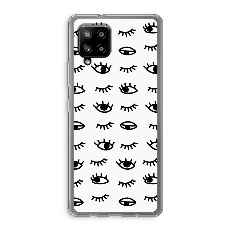 Eye pattern #2: Samsung Galaxy A42 5G Transparant Hoesje