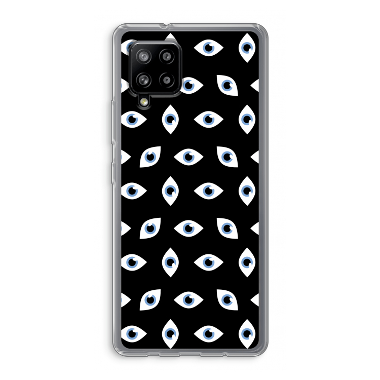 Eyes pattern: Samsung Galaxy A42 5G Transparant Hoesje
