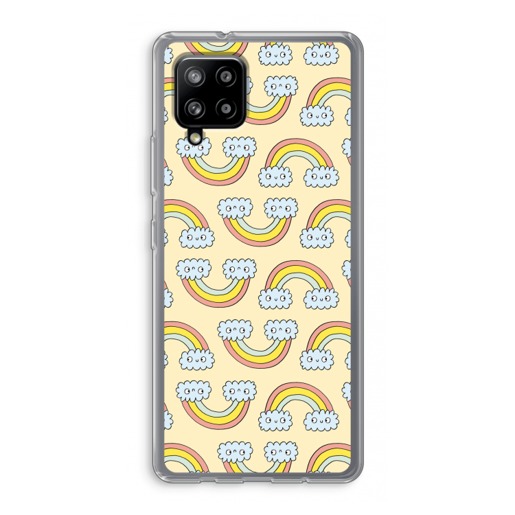 Regenboog: Samsung Galaxy A42 5G Transparant Hoesje
