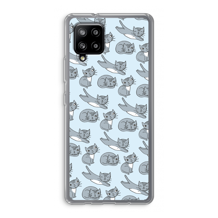 Poezen: Samsung Galaxy A42 5G Transparant Hoesje
