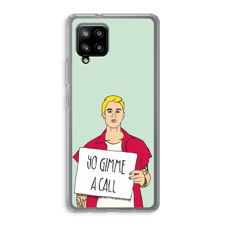 Gimme a call: Samsung Galaxy A42 5G Transparant Hoesje