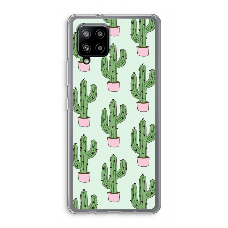 Cactus Lover: Samsung Galaxy A42 5G Transparant Hoesje