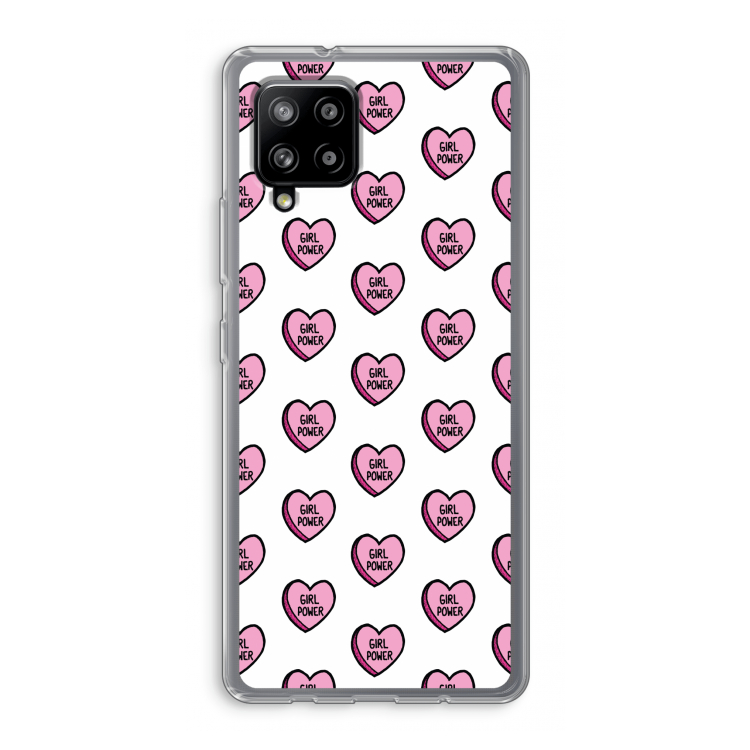 GIRL POWER: Samsung Galaxy A42 5G Transparant Hoesje