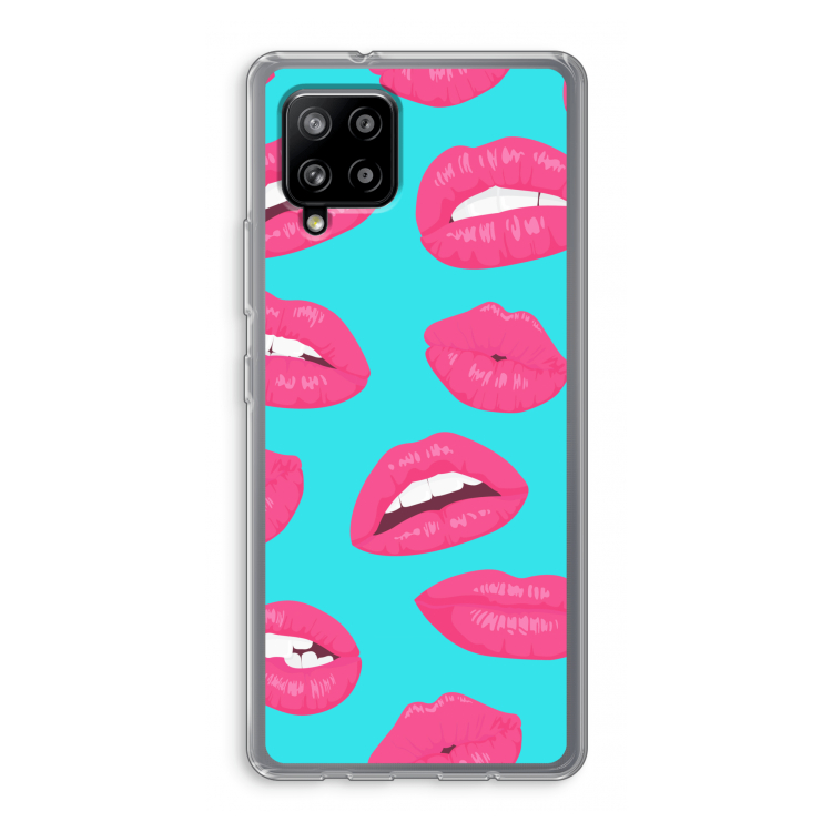 Bite my lip: Samsung Galaxy A42 5G Transparant Hoesje